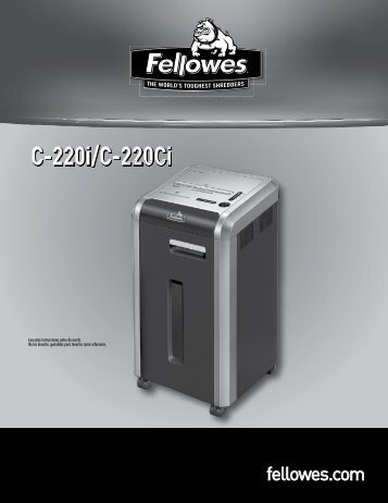 C-220i/C-220Ci - Fellowes