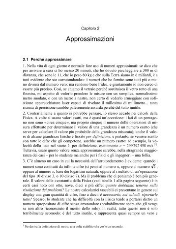 Approssimazioni - Giovanni Tonzig