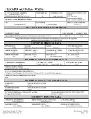 TERAD 3 AG Pellets - Bell Laboratories