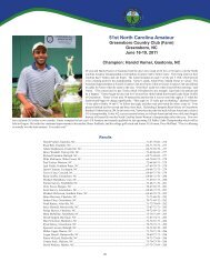 North Carolina Championships - Carolinas Golf Association