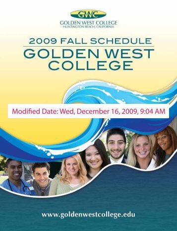 Fall 2009 Updates [PDF] - Golden West College