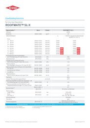 Technisches Datenblatt ROOFMATEâ¢ SL-X - Dow Building Solutions