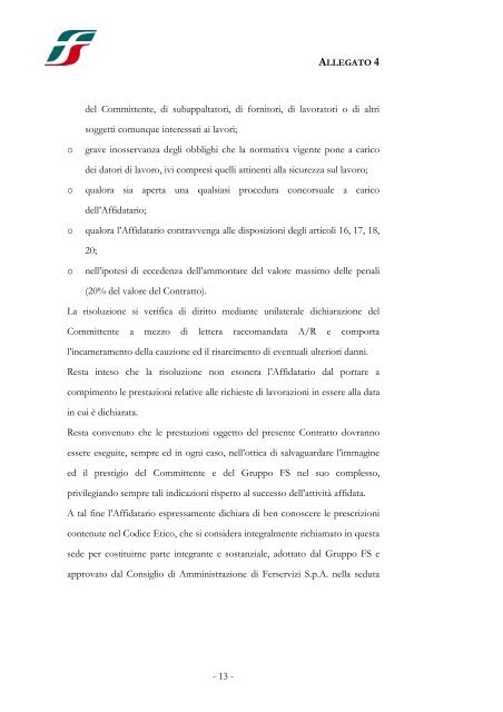 schema di contratto aperto per l'affidamento del servizio di supporto ...