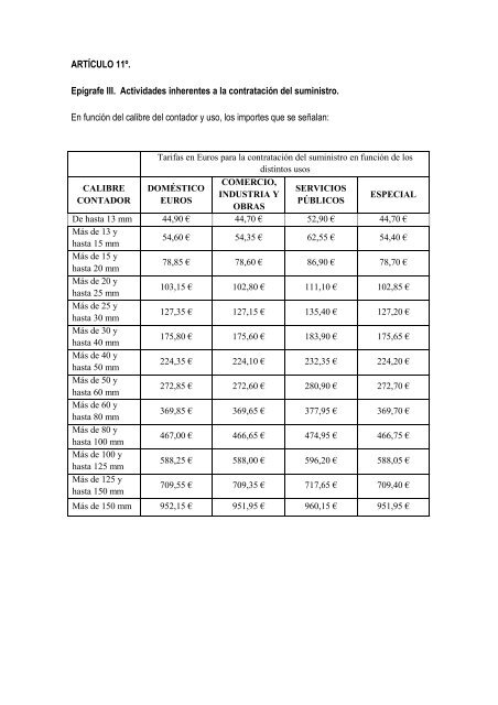 abastecimiento domiciliario de agua potable y otras ... - ISOTools