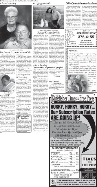 Pages 1-8. - Kingfisher Times and Free Press