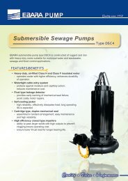 Submersible Sewage Pumps - Ebara