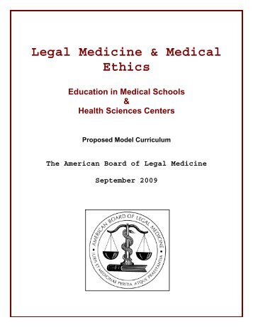 Christopher S - Legal Medicine and Medical Ethics 2010