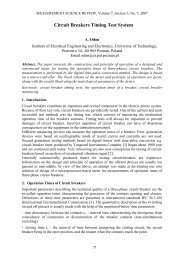 Circuit Breakers Timing Test System - Measurement Science Review