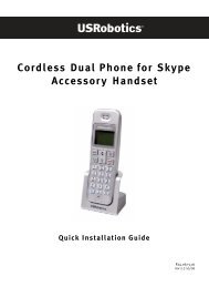 Cordless Dual Phone for Skype Accessory Handset - U.S. Robotics