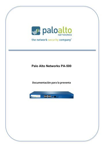Palo Alto Networks PA-500 - Exclusive Networks