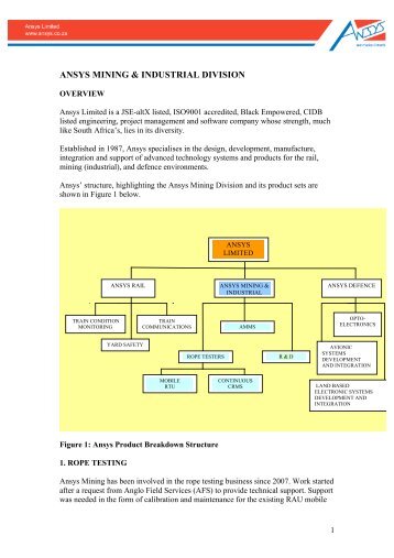 Mining and Industrial Overview.pdf - Ansys