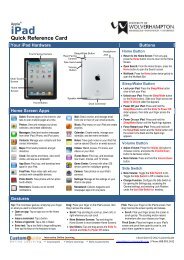 iPad Quick Reference Card