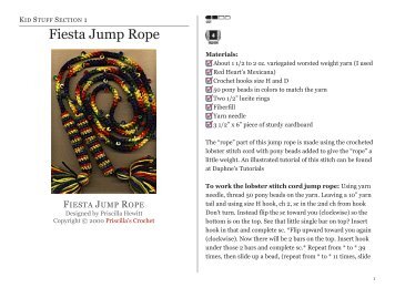 Fiesta Jump Rope - Priscilla's Crochet