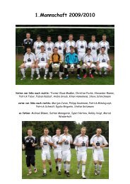 1.Mannschaft 2009/2010