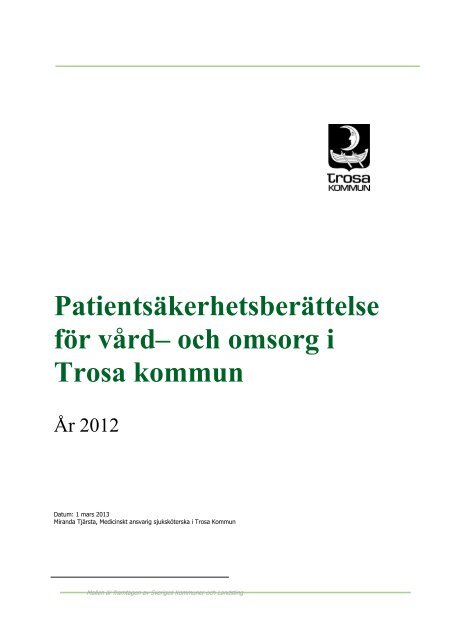 VON hela kallelsen 2013-03-12.pdf - Trosa kommun