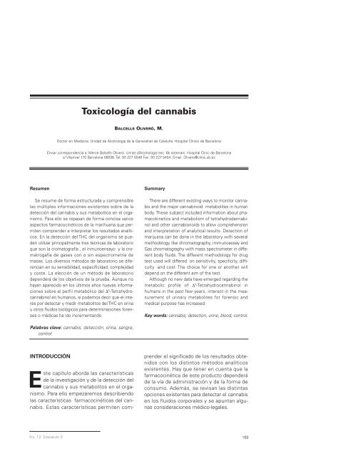 MONOGRAFÍA CANNABIs - Asociación Española de Patología Dual