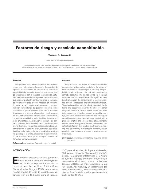 MONOGRAFÍA CANNABIs - Asociación Española de Patología Dual