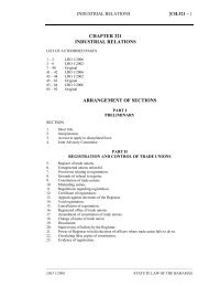 Industrial Relations Act - The Bahamas Laws On-Line - The ...