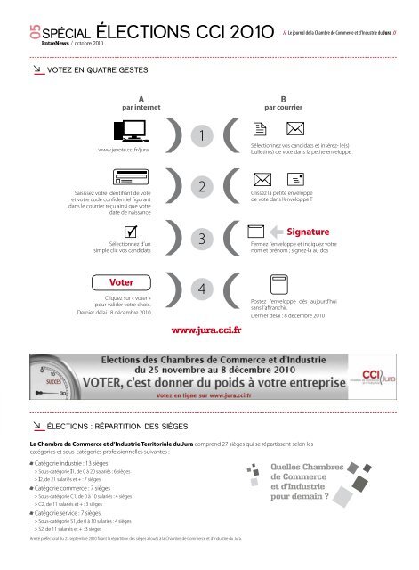 TÃ©lÃ©charger le journal - CCI du Jura