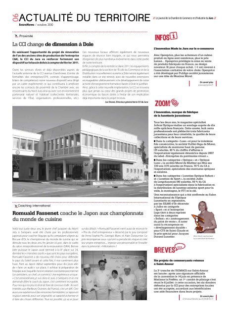TÃ©lÃ©charger le journal - CCI du Jura