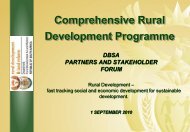 Comprehensive Rural Development Programme