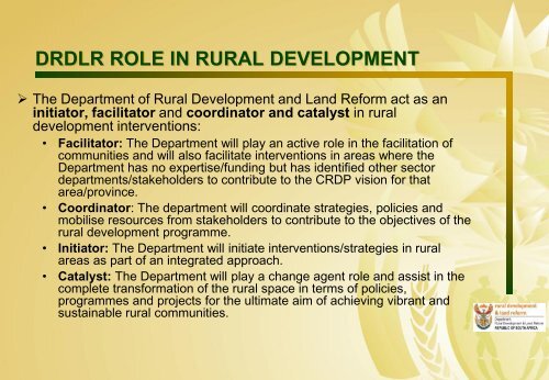 Comprehensive Rural Development Programme