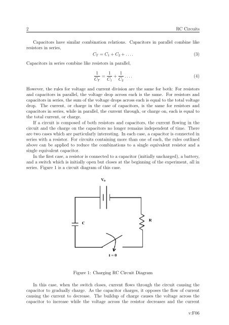 RC Circuits and The Oscilloscope - Mercer University Physics