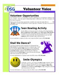 July August 2008 Volunteer Voice - Down Syndrome Guild of ...