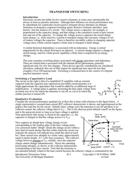 0042 BJT Switching.pdf - University of Michigan
