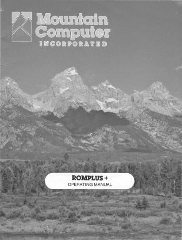 Mountain Computer ROMPlus+ Operating Manual