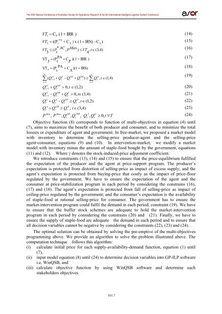 A Buffer Stocks Model For Stabilizing Price With