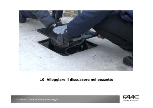 Installazione dissuasore - Faac