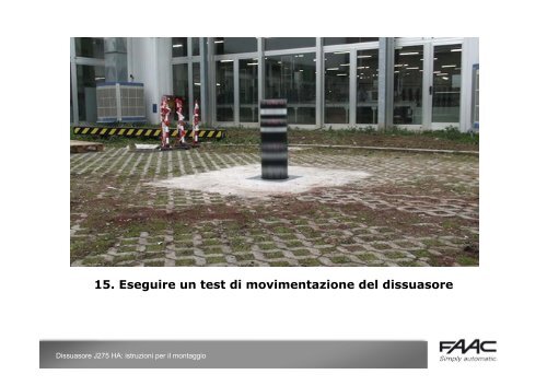 Installazione dissuasore - Faac