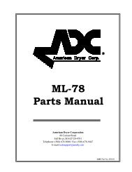 ML-78 Parts Manual - The Fowler Companies