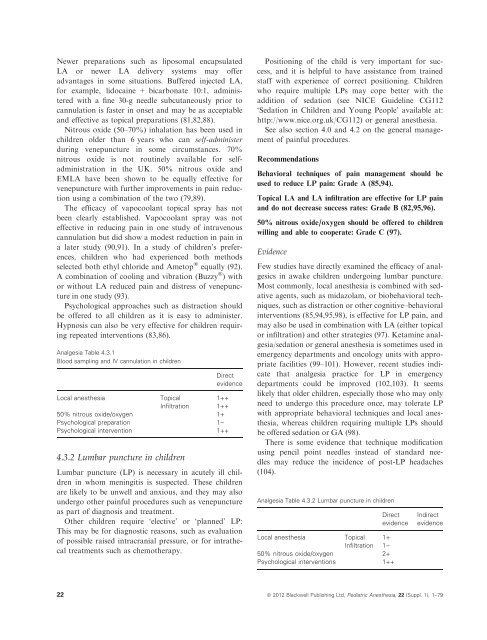 Good Practice in Postoperative and Procedural Pain Management ...