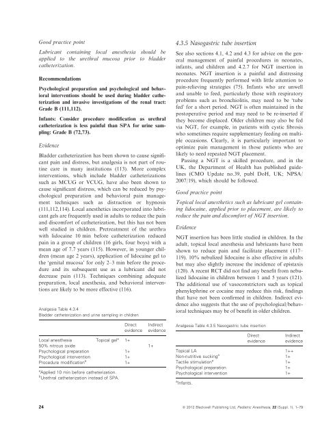 Good Practice in Postoperative and Procedural Pain Management ...