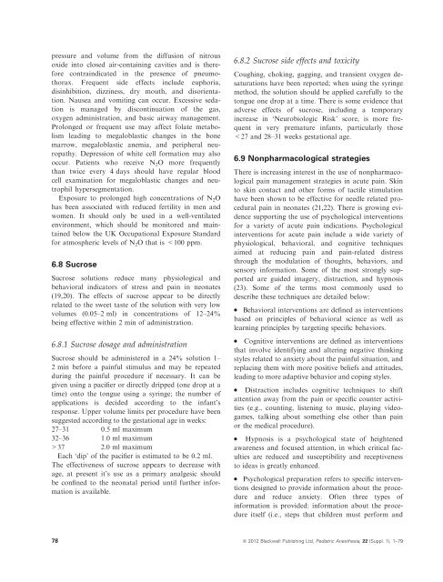 Good Practice in Postoperative and Procedural Pain Management ...