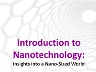 Introduction to Nanotechnology Presentation (pdf) - Teach ...