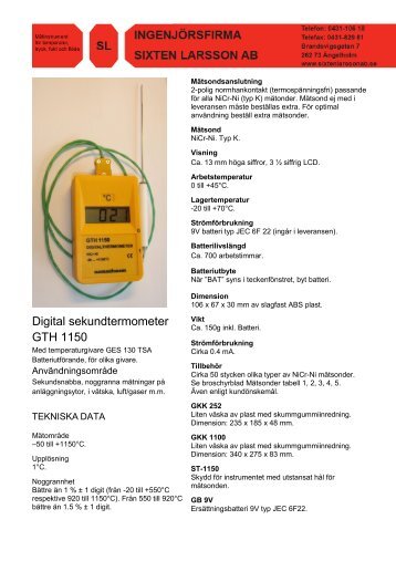 DTM GTH1150 GES130TSA - SixtenLarsson AB