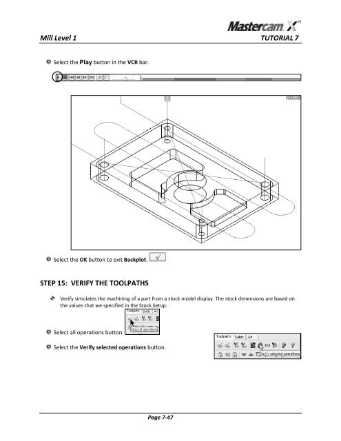 Tutorials Mill Level 1 Training - TechEdu.com