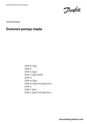 Danfoss Installation instructions Domestic heat pumps