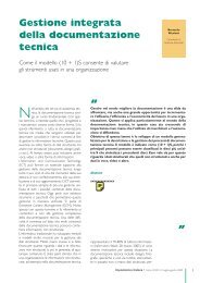 Gestione integrata della documentazione tecnica - Bernardo Nicoletti