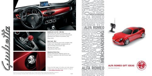 ALFA ROMEO GIFT IDEAS