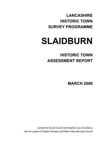 SLAIDBURN - Lancashire County Council