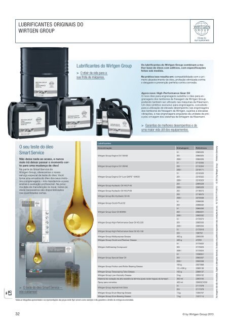 Sonderaktion Ersatzteile Winter 2013 - Wirtgen Group