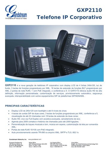 GXP2110 Telefone IP Corporativo