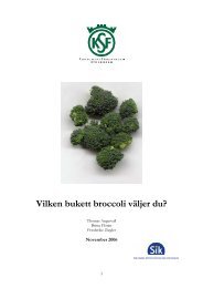 Vilken bukett broccoli väljer du? - Konsumentföreningen Stockholm