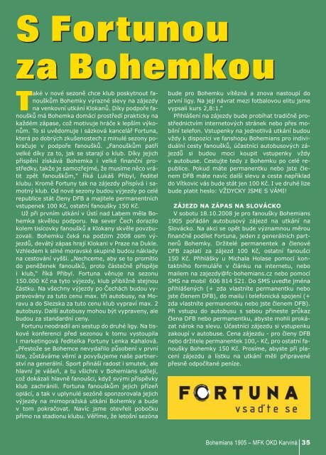 ÄÃ­slo 12/2008 B1905 - KarvinÃ¡ - Bohemians 1905