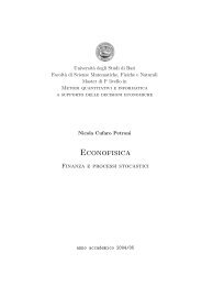 Econofisica: Finanza e Processi Stocastici - Infn