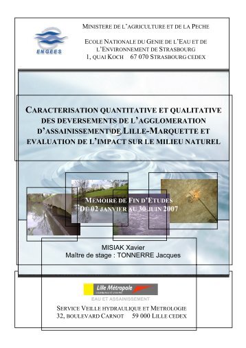 CARACTERISATION QUANTITATIVE ET QUALITATIVE ... - ENGEES